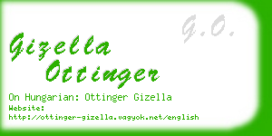 gizella ottinger business card